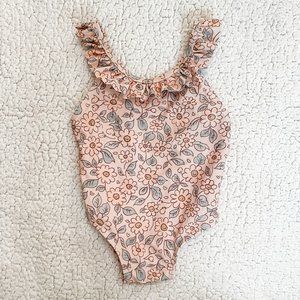 Rylee + Cru Arielle One-Piece in Blush Floral 12-18 Months